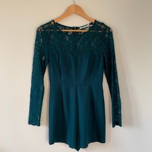 Kimchi Blue Urban Outfitters Aqua Blue Romper